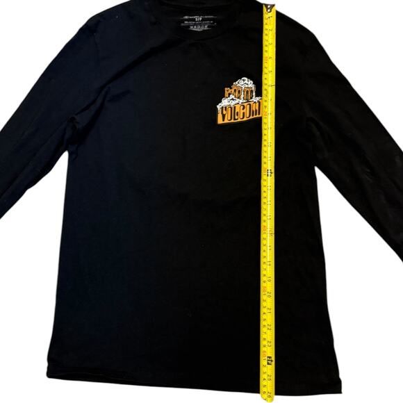 Volcom Black Long Sleeve Cotton Always Frothing Shirt Small - Picture 4 of 5